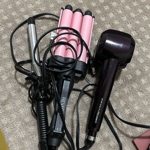 Revlon Pink Hair Waver and Infiniti Pro Curling Iron Set